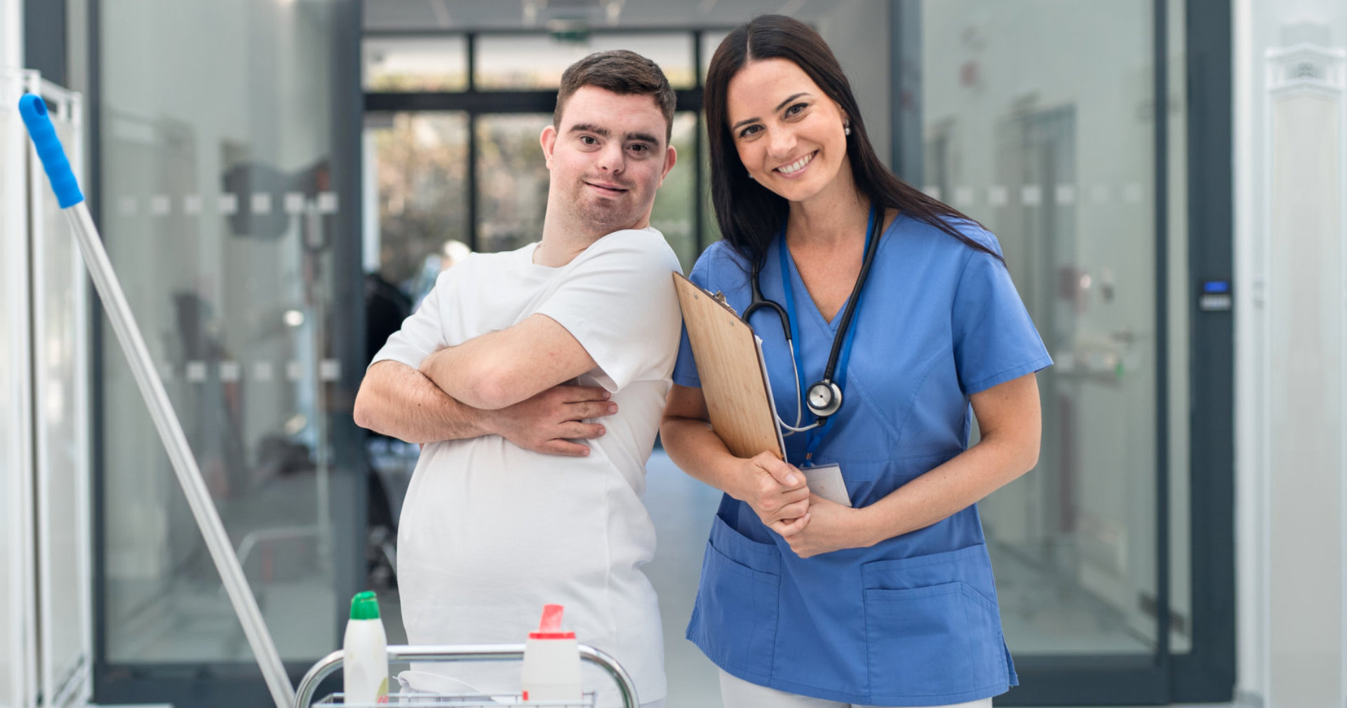 nurse smiling