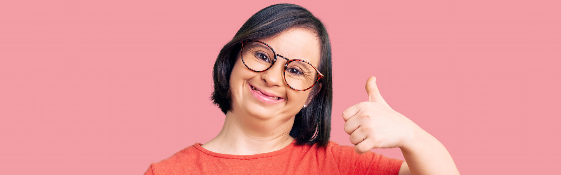 woman smiling